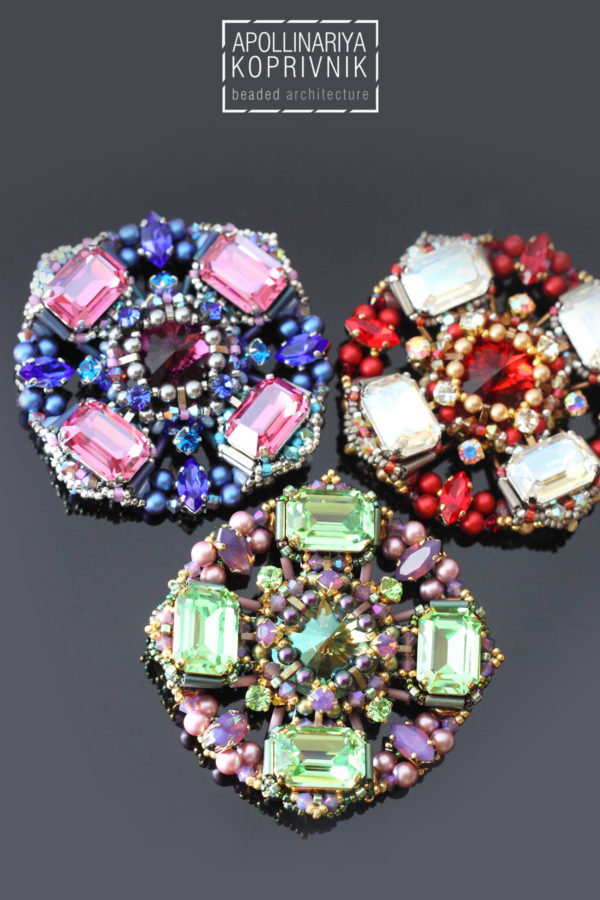 Cosmos brooches